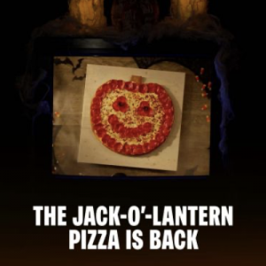 10/27 - 10/31 Papa Johns Jack-o’-lantern Pizza
