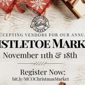 11/13 and 11/20 Christmas Outdoor Market at Millstone Creek Orchards