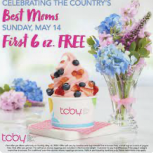 6 ounces of frozen yogurt for FREE for MOMS