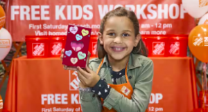 02/01 - Free Valentines Candy Box-  at Home Depot stores