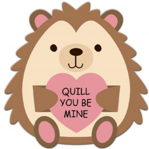 02/14 - Craft your own Craft a hedgehog magnet for Valentine's Day  at JCPenny