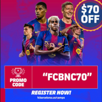 FC Barcelona Soccer Camps - $70 off: FCBNC70