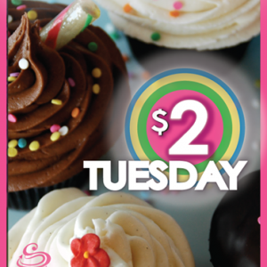 $2.50  Tuesday at SAS Cupcakes